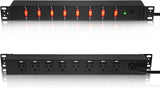 18 Outlet Rack Mount PDU Power Strip with Individual Switches and Heavy Duty 12 Gauge Cord