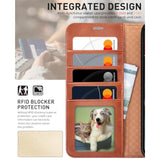 Compatible With Google Pixel 10 Pro Xl Wallet Case, Pu Leather Flip Folio Case With Card Holders Rfid Blocking Kickstand [Shockproof Tpu Inner Shell] Phone Cover 2025, Brown