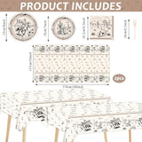 Cowboy Birthday Plates Napkins For Kids Boys Western Party Theme Supplies Decorations Rodeo Bachelor Paper Cake Tableware Set Tablecloths Serves 24 Guests Cowboy Ranch Wild West Party Favors