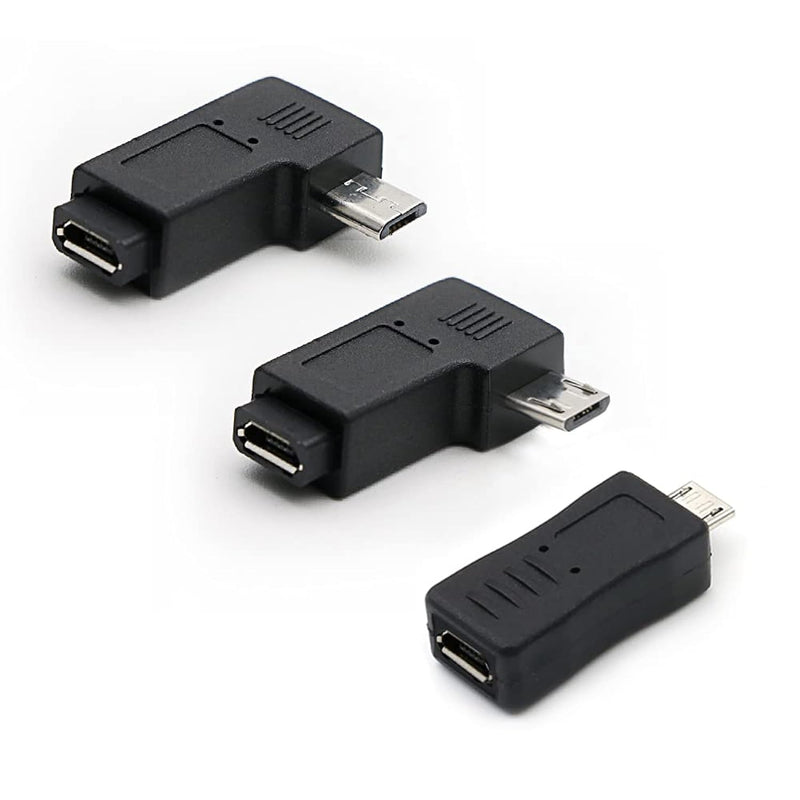 Micro Usb To Micro Usb Adapter,90 Degree Left & Right Angled Android Connector