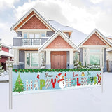 Pace Love Joy Happy Holidays Banner, Blue Merry Christmas Yard Banner, Xmas Holidays Christmas Decorations 2026 Outdoor Indoor