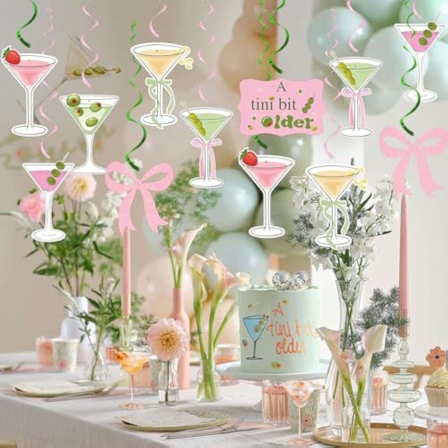 A Tini Bit Older Birthday Decorations Coquette Banner Pink Bow Garland Party Supplies For Girls