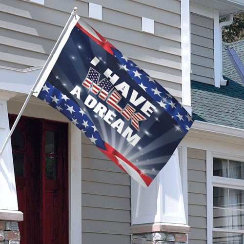 Martin Luther King Jr. Day MLK 3x5 FT Outdoor Flags 3x5 Foot Double-sided Printing Flag Decorative Banner for Outdoors 3x5 FT