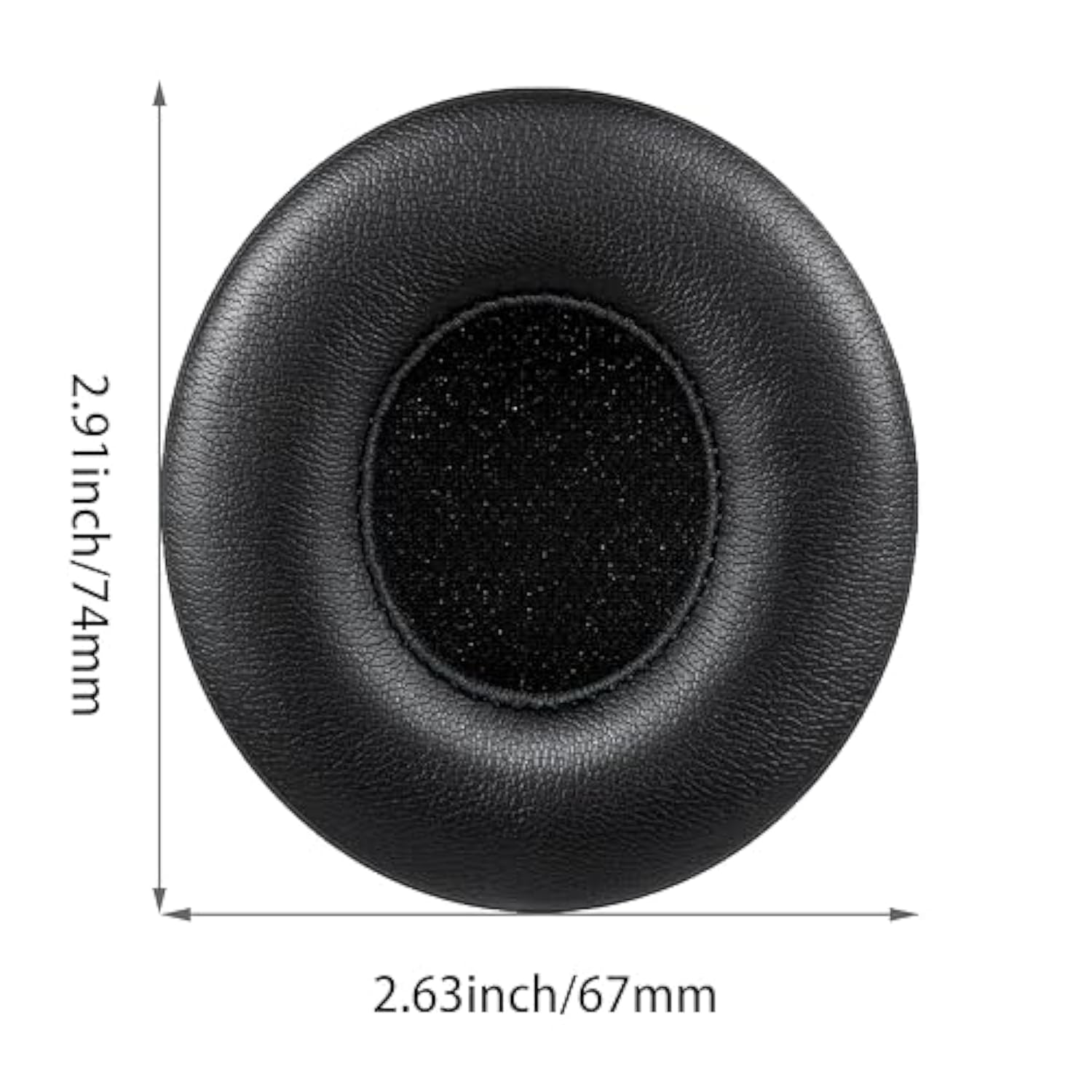 Replacement Ear Pads Compatible With Beats Solo 4 Wireless On-Ear Headphones, Replacement Ear Pads Made Of Protein Leather And Memory Foam (Black)