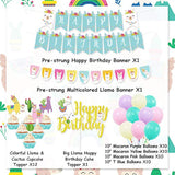 Llama Birthday Party Supplies Cactus Party Decorations With Llama Cact