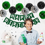Birthday Decorations For Men, Green Party Decorations For Men Women Bo