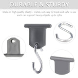 16 Pcs Rv Awning Hooks - S Shaped Rain Canopy Light Clips For Outdoor Camping Tent Hang Clothes & Christmas Party Accessories