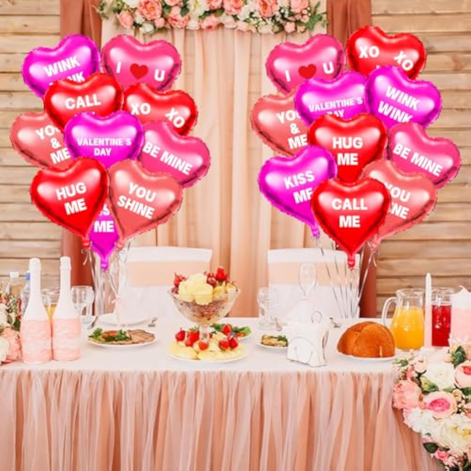 30 Pcs Valentine'S Day Heart Balloons 18Inch Valentines Day Decoration