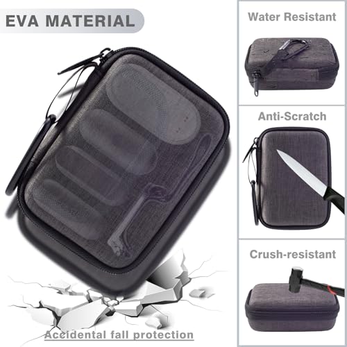 Hard Case Compatible With Plaud Notepin/Notepin S Ai Voice Recorder,Scratch And Fall Resistant Integrated Storage, Comes With A Mesh Accessories Storage Bag (Case Only)