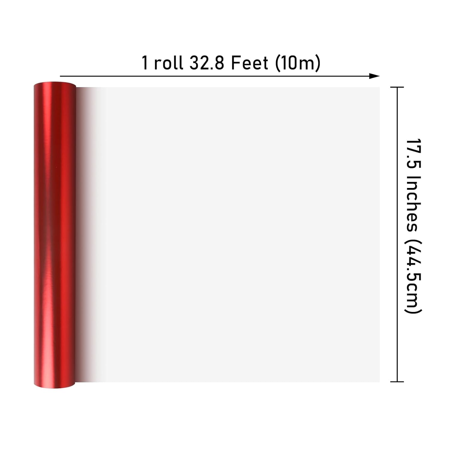 Matte Metal Red Wrapping Paper, Solid Color Paper-2 Roll,17 Inches X 32.8 Feet Per Roll,Gift Wrapping Paper, Perfect For Wedding,Valentine'S Day, Birthday,Baby Shower,Diy Bouquet