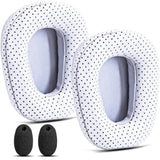 B450-Xt B550-Xt Replacement Ear Pads Sheepskin Leather Ear Cushion Compatible With B450-Xt B550Xt Headset I B450 B550 Xt Kit Accessories (White)