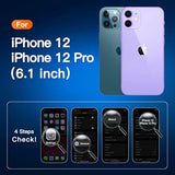 Clear Compatible With Iphone 12 Case/Iphone 12 Pro Case [ Drop Protection] Not Yellowing Shockproof Protective Cover Bumpers Slim Thin Phone Case 6.1 Inch