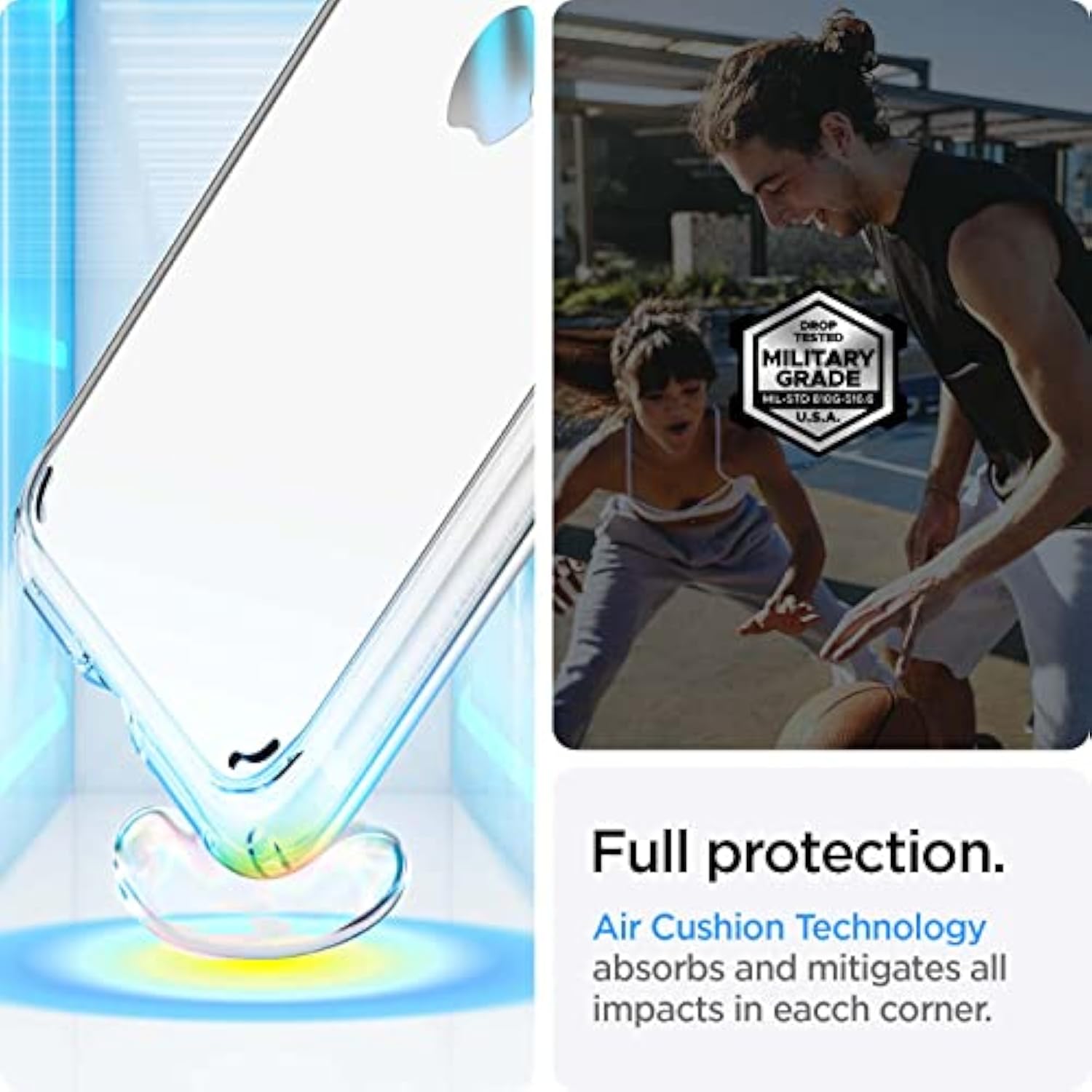 Spigen Ultra Hybrid Designed for iPhone 7 Case - Crystal Clear