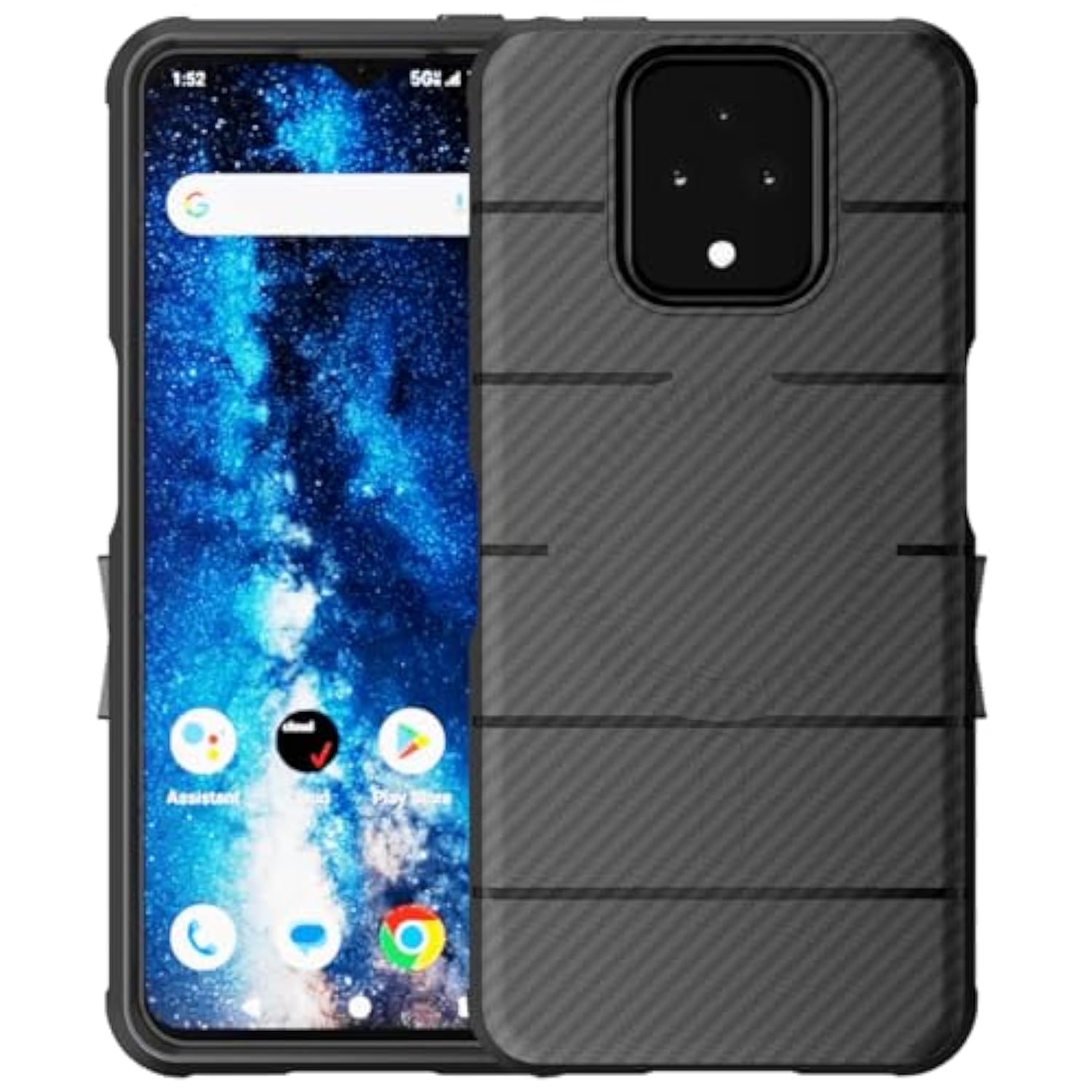 Nakedcellphone Flex Series for Sonim XP Pro 5G Phone Case (2024, X800) Compatible with MagSafe - Carbon Fiber Design