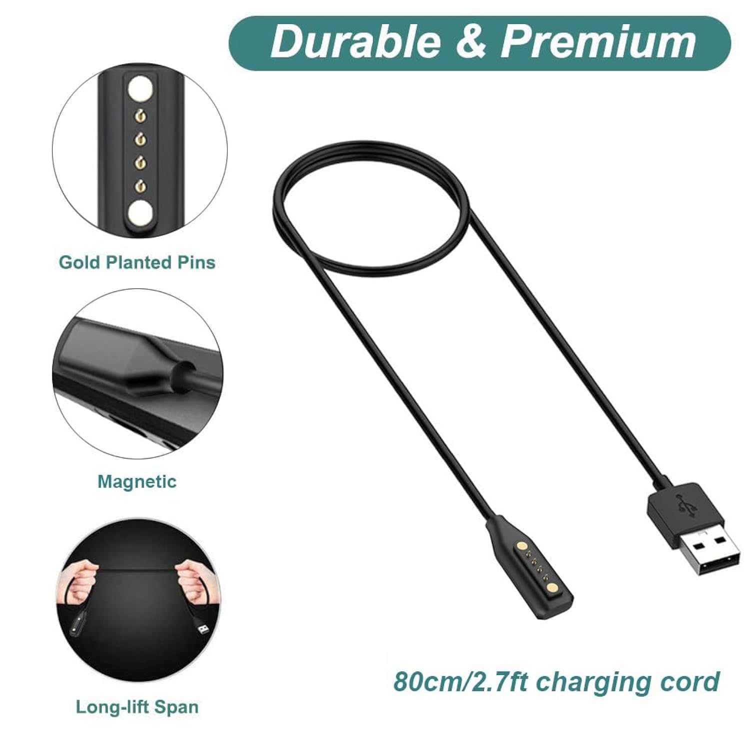 Charger For Bose Frames Alto/Rondo/Soprano/Tenor, Replacement Magnetic Usb Cha