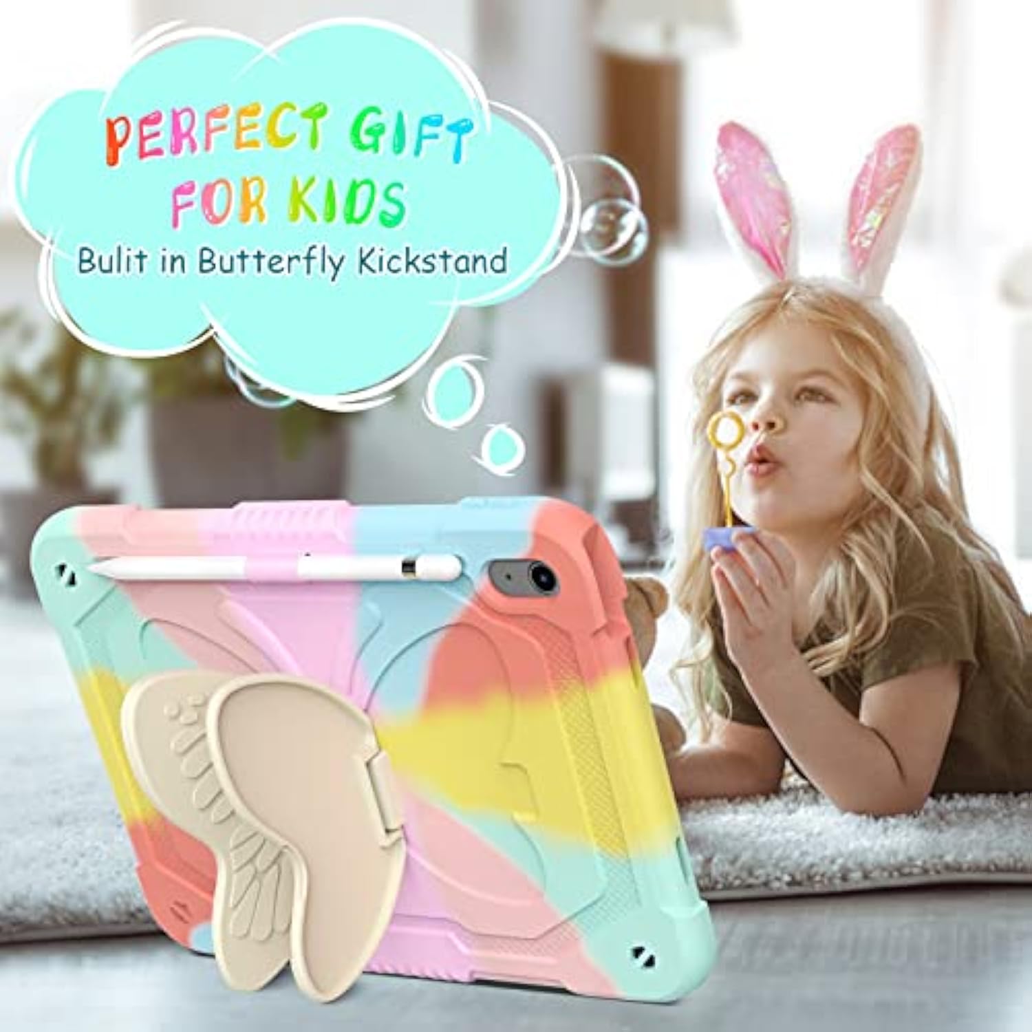 Ipad 10Th Generation 10.9 Inch 2022 For Kids Girls, With Tempered Glass Screen
