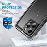 For Iphone 11 Pro Waterproof Case, Full Body Underwater/Rugged/Heavy Duty Shockproof/Dustproof Case With Built-In Screen Protector For Iphone 11 Pro 5.8 Inch (Black)