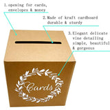 Kraft Card Box Wedding Favors Post Boxes Cardboard Wedding Party Decor Table Centerpiece