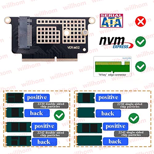 M.2 Nvme Ssd Convert Adapter Card Upgrade For Macbook Pro 13" Retina (Function Keys, Late 2016-2017) A1708