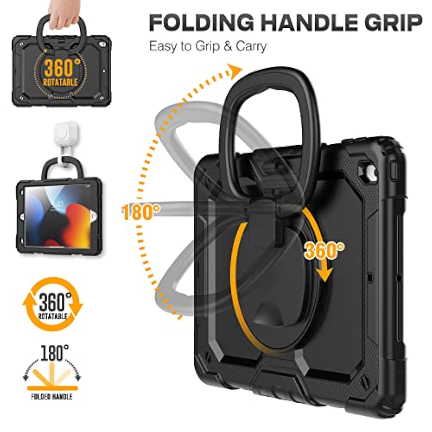 Ipad 10Th Generation Case For Kids & Girls, Shockproof Case With Pencil Holder