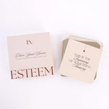 Esteem Daily Affirmation Cards For Manifestation, Self Care, Self Love Stress Relief 4 X4 Inspirational With Quotes 50 Mindfulness Box Women And Men