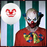 100pcs Halloween Clown Balloons, 12" Latex Scary Carnival Party Decorations