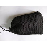 6 Pcs Black Cell Phone or MP3 Nylon Mesh Drawstring Pouch Bags