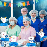 10 Pieces Tooth Honeycomb Centerpieces Table Decor, Cartoon Tooth Fairy, Dentist, And Crown Pattern Table Topper Ornaments Signs For Baby’S First Tooth, Dental Graduation, Clinic Party Decorations