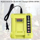 Op401 Compatible With Ryobi 40V Battery Charger Op404 Op406A, Compatible With Ryobi 40V Lithium Battery Op4040 Op4060A Op4050A Op40602