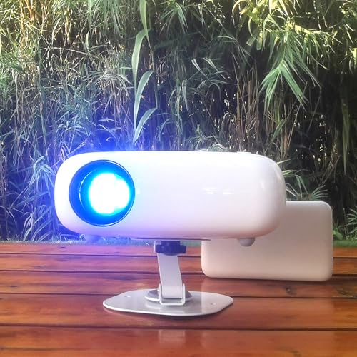 Mini Hd Projector, Powerbank Powered, 10000 Lumens Portable With Tripod For Outdoor Travel Theater, Compatible With Android/Ios/Windows/Tv Stick/Hdmi/Usb