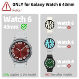 [4 Pack] For Samsung Galaxy Watch 6 Classic 43Mm Screen Protector,Tempered Glass Protective Film Cover Accessories For Galaxy Watch 6 Classic 43Mm (Not For Other Models)