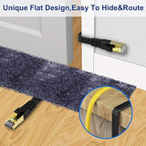 Ethernet Cable 100 Ft, Cat 7 Gigabit Lan Network Cable Rj45 High-Speed Flat Et