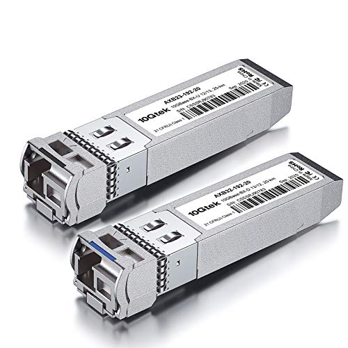 A Pair Of 10G Sfp+ Bidi Transceiver, Lc Single-Mode Single Fiber Module, 10Gbase-Bx20-U 10Gbase-Bidi 1270Nm/1330Nm For Juniper Ex-Sfp-10Ge-Bx23-20/Ex-Sfp-10Ge-Bx32-20, Dom, 20Km