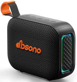Portable Bluetooth Speaker Waterproof Gift: Ipx5 Hd Sound Up To 24H Playtime, Tws Pairing, Wireless Speakers With Lights, Travel Essentials Valentines Birthday Gifts For Men Women Boys Girls-Black