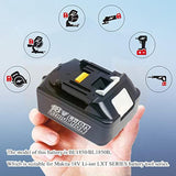 2Pcs Bl1850 Bl1850B 18V 5.0Ah Batteries With Dual Rapid Charger Dc18Rd Compatible With Makita Bl1830 Bl1840 Bl1850 Bl1860 With Makita Radios Dmr1001 Dmr101 Dmr102 Dmr103B Dmr104