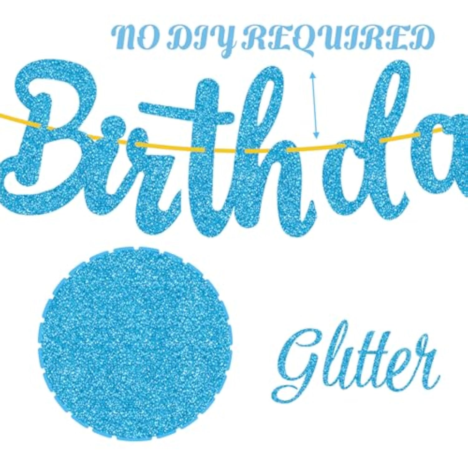 Duck Happy Birthday Banners 3Pcs Duck Birthday Decorations Blue Glitter Rubber Duck Birthday Party Banners Duck Birthday Party Supplies For Rubber Duck Decorations