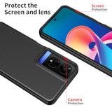 TCL 50 XE Nxtpaper 5G Case with Tempered Glass Dual Layer Shockproof Black