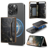 For Magsafe Wallet Magnetic Rfid Blocking Card Holder Compatible With Magsafe Phones And Cases, Strong Magnet Minimalist Phone Wallet For Iphone 17/16/15/14/13/12/Pro/Max/Plus, Luxury Coffee