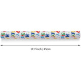 Reversible Birthday Wrapping Paper Roll For Boys Girls Kids Men Women - Colorful Happy Birthday Lettering Balloon And Stars - Gift Wrap For Party Celebration Holiday, 17.7 Inch X 33 Feet