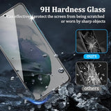 [4 Pack] 2 Pack Privacy Screen Protector For Samsung Galaxy S21 5G With 2 Pack Camera Lens Protector, 9H Hardness Anti Spy Tempered Glass Screen Protector