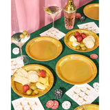 Gold Holographic Foil Plates - 25 Pack | Happy Birthday Party Decorations, Holiday Party, Cool Cake Plates, New Year'S Eve, Gold Bachelorette Disposable Party Plates