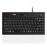 Mcsaite Wired Trackball Keypad - Keyboard And Roll Mouse Combo - 11.8X7.5X1.4 Inches - For Pc Laptop Notebook Desktop - Us English Layout - Black