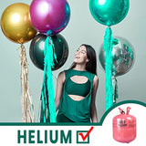 Dark Green Orbz Balloons: 22" Foil Party Decorations - 6 Pcs