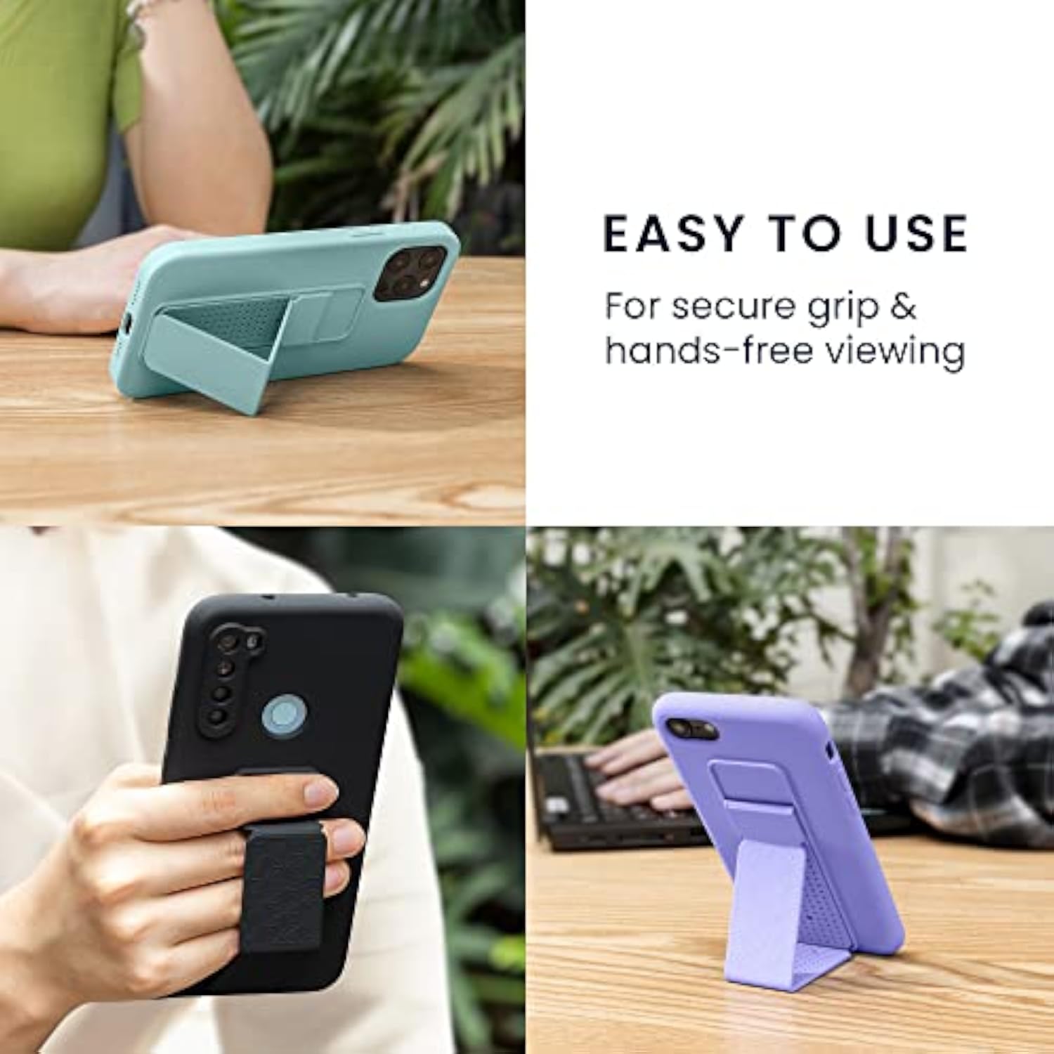 Lavender Soft TPU Case for Apple iPhone 11 with Hand Strap and Stand Function