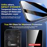 ImpactStrong Privacy Glass Screen Protector, 2 Pack for iPhone 11/XR [6.1 Inch], 9H Hardness, Tempered Glass, Anti-Scratch, Case Friendly, Fingerprint Resistant, Easy Install Kit
