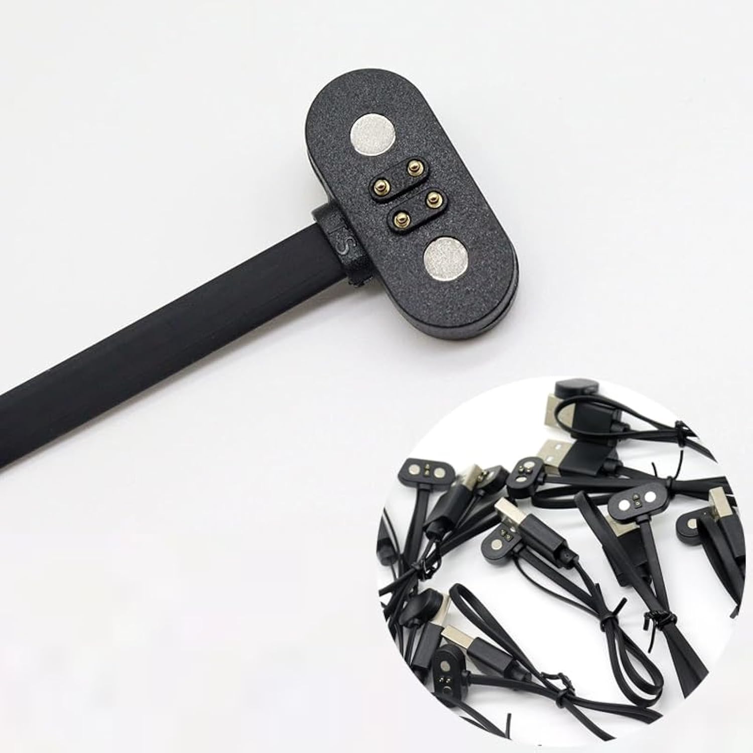 4Pin Magnetic Charging Cable For Run Plus, Purra Run, Haptifit Terra, Aerra Wireless Bluetooth Bone Conduction Headphones,Open-Ear Bluetooth Headphones Charger Usb Charging Cord