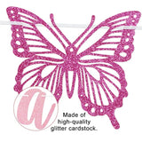 1pc Pink Butterfly "Welcome Baby Girl" Banner for Baby Shower Decoration