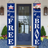 Patriotic 4th of July Pre-Assembled Hanging Banners & Flag Decor