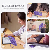 Designed For Iphone 15 Pro Max Case With Magnetic Invisible Ring Stand [Compatible With Mag-Safe] [Military Drop Protection] Shockproof Anti-Slip Cover For Women,Purple