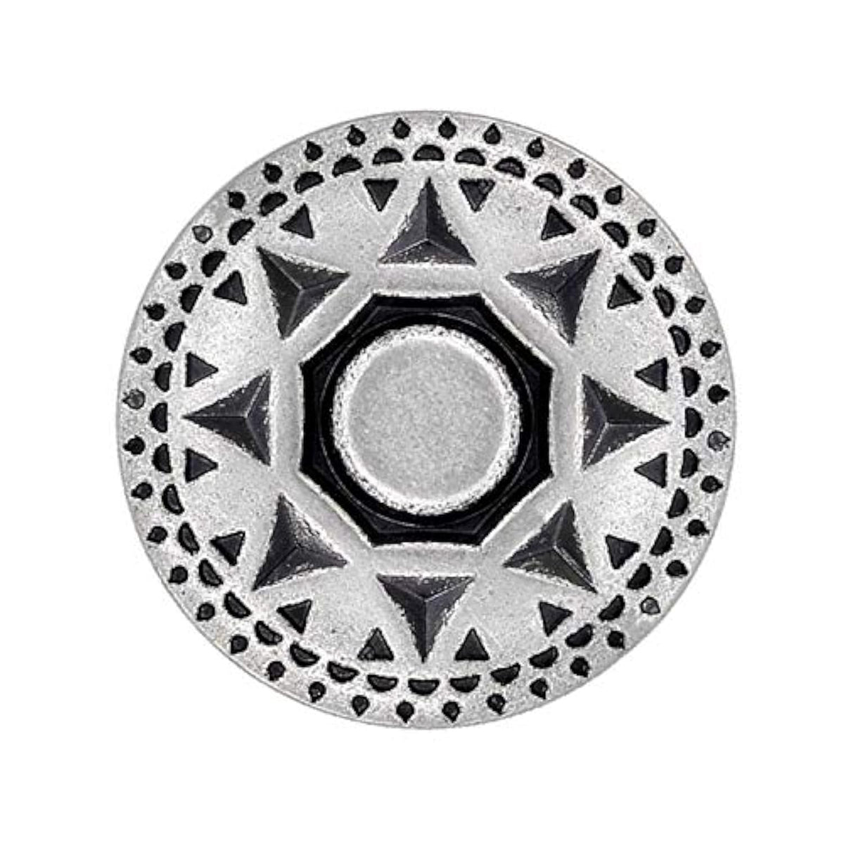 10 Pieces Native Sun Pattern Metal Shank Buttons. 23Mm (7/8 Inch) (Ant